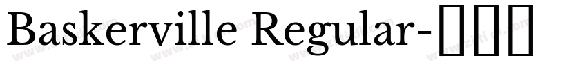 Baskerville Regular字体转换